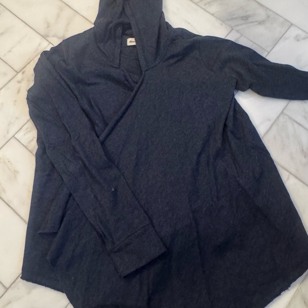 Abercrombie & Fitch Navy Hooded Sweatshirt/wrap